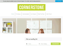 Tablet Screenshot of cornerstone-prop.com